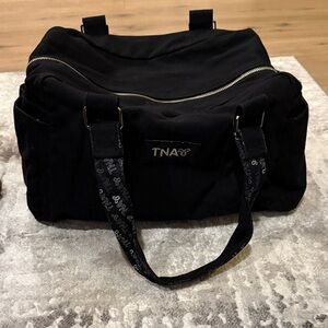 TNA Small Black Canvass Duffel Bag for Women
